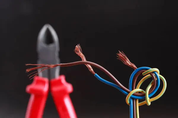 Nippers Wire Close — Stock Photo, Image