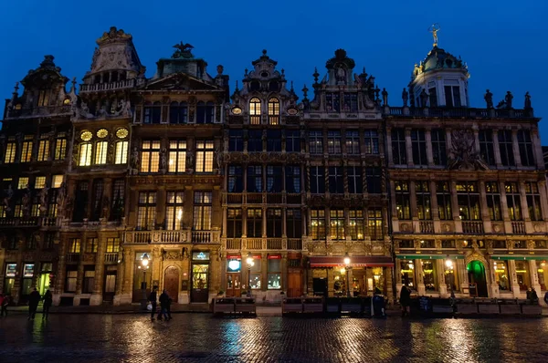 Edifici Ornati Grand Place Bruxelles — Foto Stock