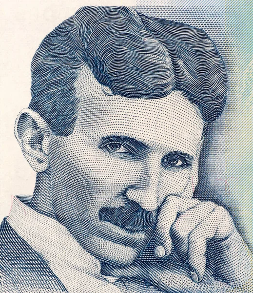 Nikola Tesla Banknote — Stock Photo, Image