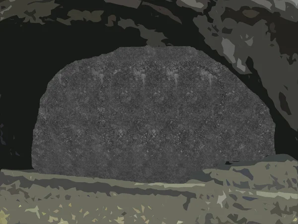 Jaskinia Stereogramu Obraz — Zdjęcie stockowe