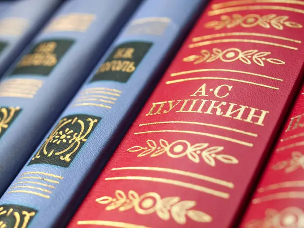 Libro Alexander Pushkin Poeta Classico Russo — Foto Stock