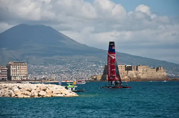 Naples April Catamaran Team Races America Cup World Series Competition — Stock Photo, Image