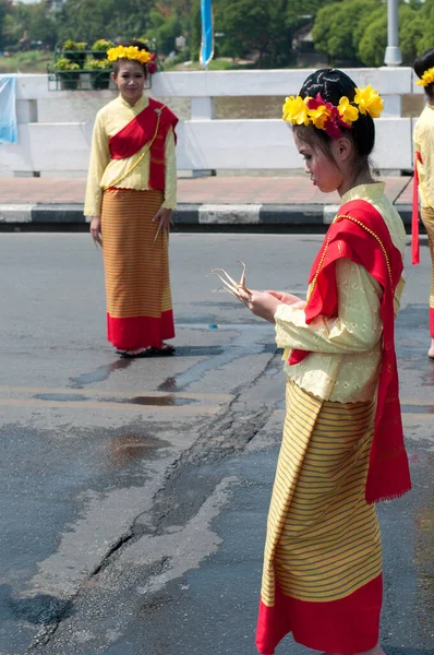 Chiang Mai Tilland April 2012 Oidentifierade Personer Parad Songkran Festival — Stockfoto