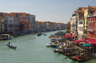 Grand canal gondol Venedik ile