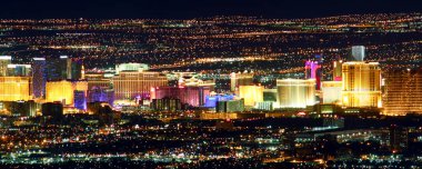 Ünlü Las Vegas Şeridi, şehir manzarası 