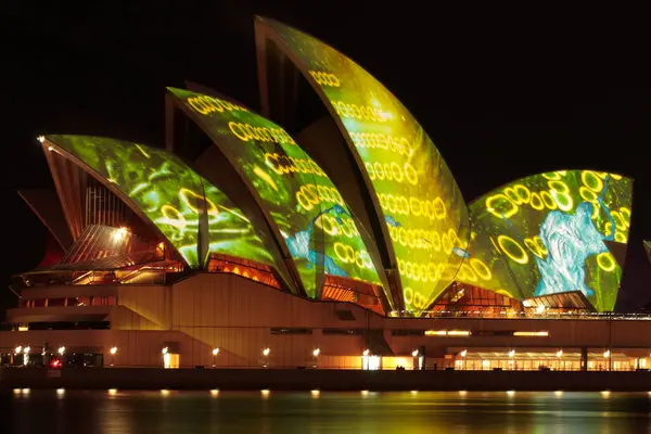 Vivid Sydney Festival Opera House — Stock Photo, Image