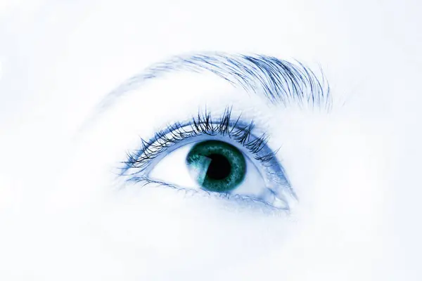 Macro Beautiful Human Eye — Stock Photo, Image