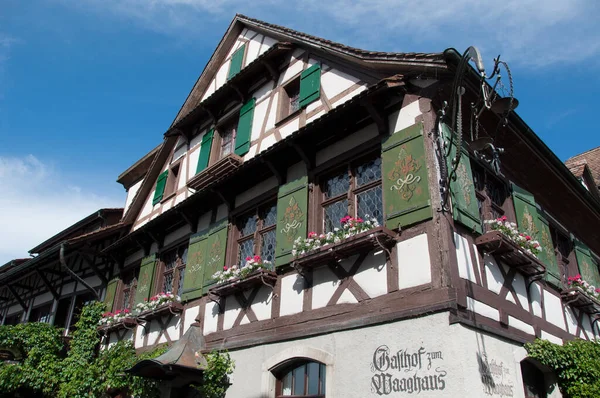Beautiful Restaurant Waaghaus Gottlieben Switzerland — Stock Photo, Image