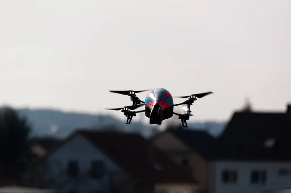 Voando Drone Quadricopter Stuttgart Alemanha — Fotografia de Stock