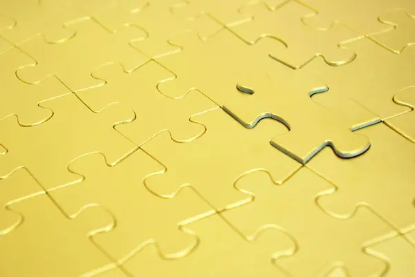 Puzzles Pieces Close — Stock Photo, Image