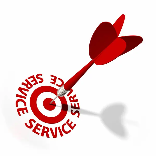 Service Target Illustration — Stock Photo, Image