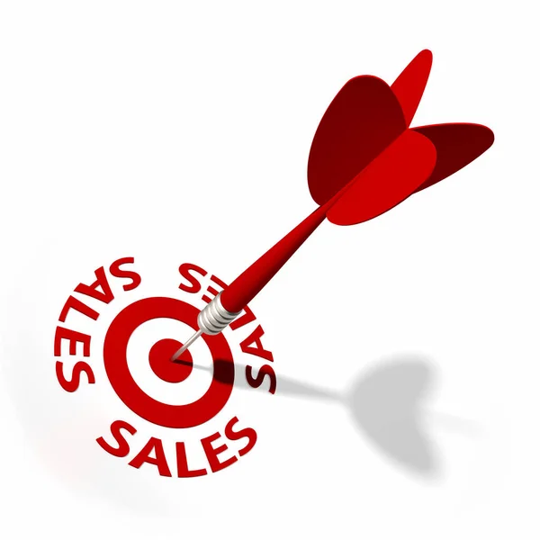 Sales Target Colorful Image — Stock Photo, Image