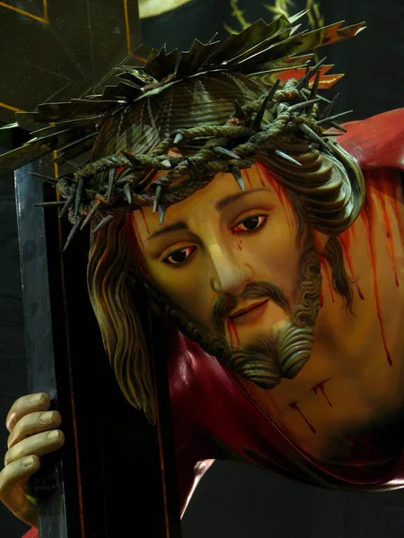 Jesus Crucified Cross Christ Prague — Zdjęcie stockowe