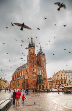 Polonya, Krakow 'daki eski pazar meydanı