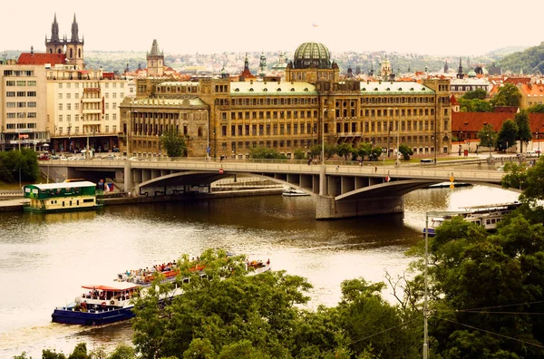 Vista Paisagem Urbana Praga — Fotografia de Stock