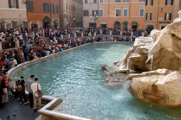 Trevifontein Fontana Trevi Rome Italië — Stockfoto