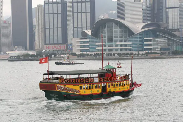 Hong Kong Traditional Ferry River — Stock Photo, Image