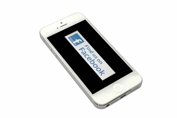 Iphone5 Geïsoleerd Wit — Stockfoto