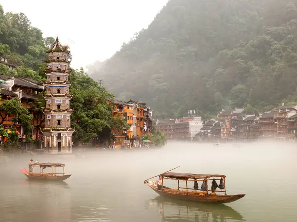 Sungai Tuojiang Fenghuang China — Stok Foto
