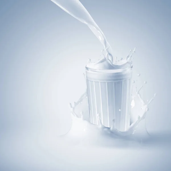Свіже Молоко Склянці — стокове фото