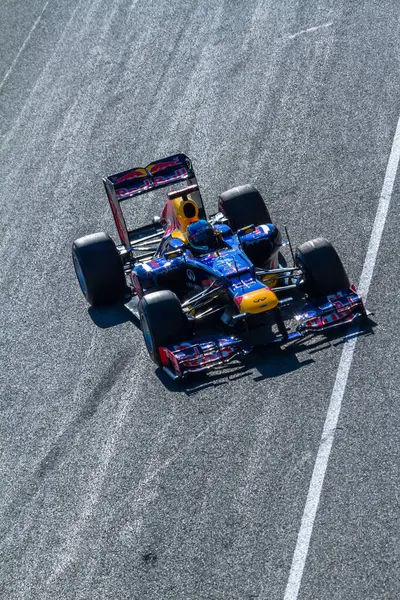 Команда Red Bull Себастьян Феттель 2012 — стоковое фото