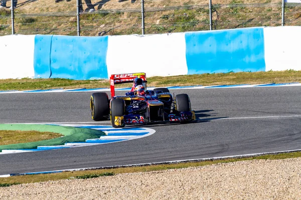 Týmu Toro Rosso Jean Eric Vergne 2012 — Stock fotografie