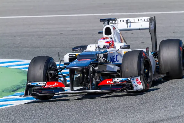 Team Sauber Kamui Kobayashi 2012 — Stock Photo, Image