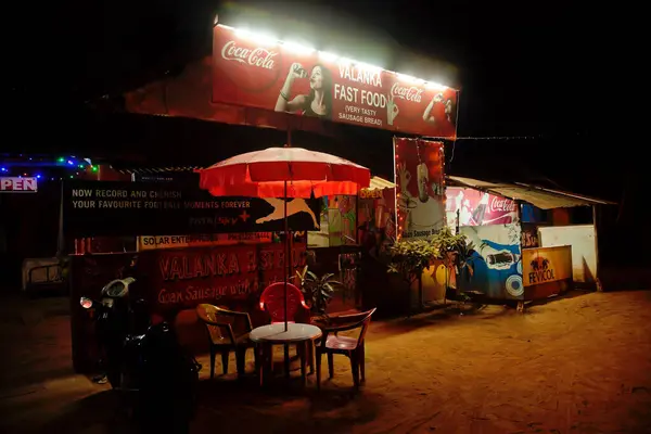 Nachts Goan Food Shack — Stockfoto