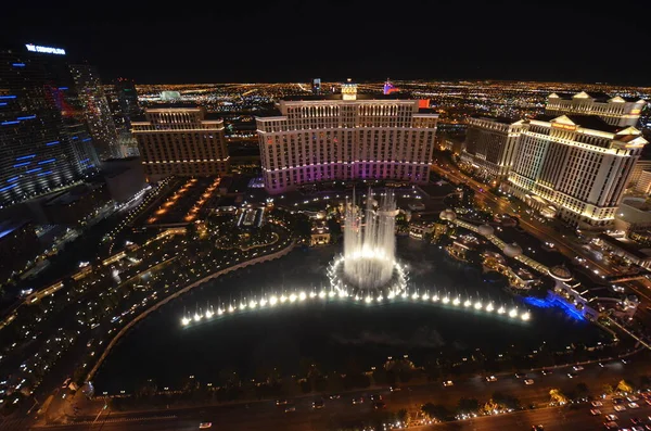 Las Vegas Skyline Nattetid — Stockfoto