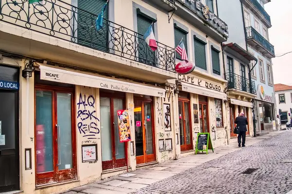 Café Piolho Ouro Oporto —  Fotos de Stock