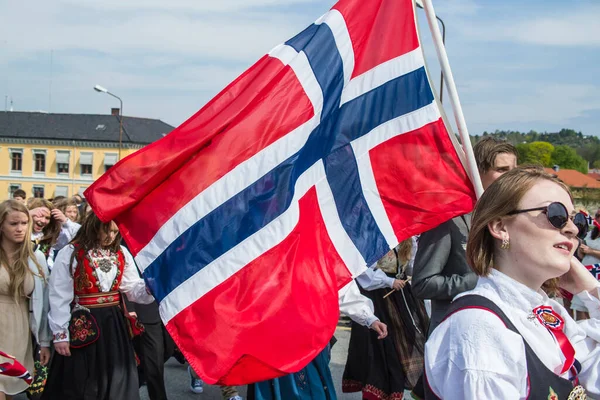 Maggio Festa Nazionale Norway — Foto Stock