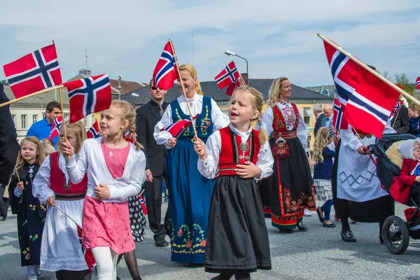 Maggio Festa Nazionale Norway — Foto Stock