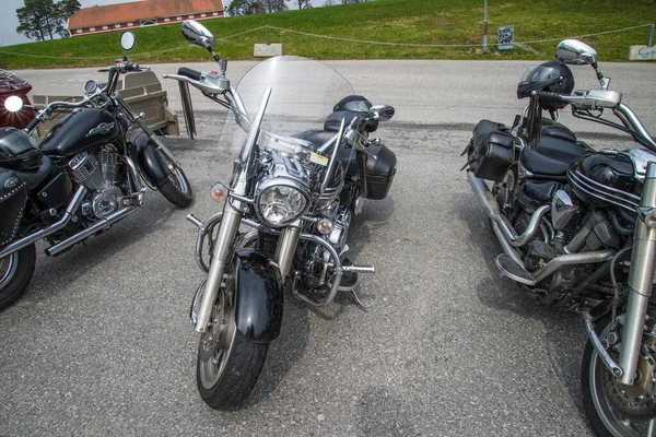 Motocyklové Setkání Fredriksten Pevnosti Yamaha Roadliner — Stock fotografie