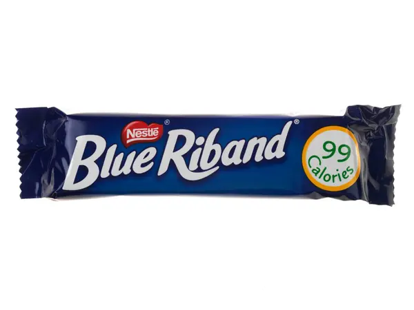 Blue Riband Biscoitos Chocolate Sobre Fundo Branco — Fotografia de Stock