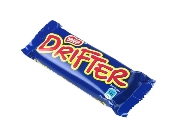 Drifter Chocolate Dedos Fundo Branco — Fotografia de Stock