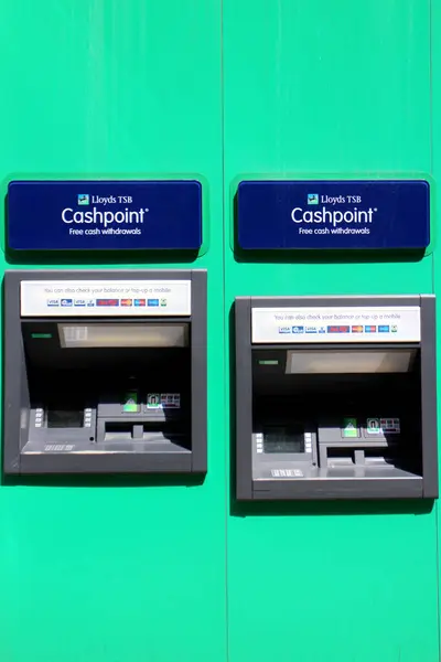 Lloyds Tsb Cashpoint Machines Londyn — Zdjęcie stockowe