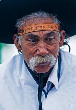 Montevideo Uruguay - Eylül 2008: Gaucho Prado Fuarı 'nda bir at gösterisinde