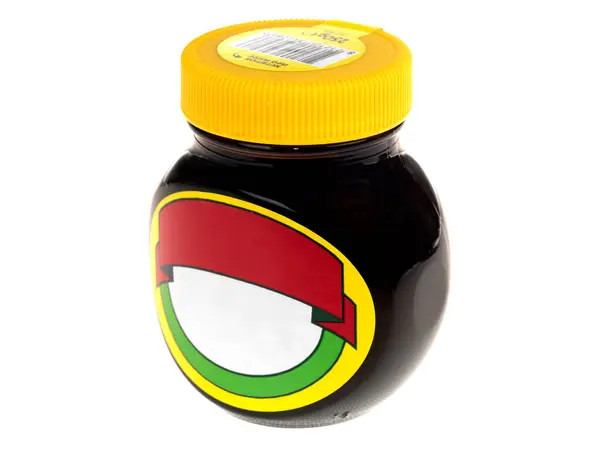 Beyaz Zemin Üzerinde Gürültüsüz Marmite Kavanozu — Stok fotoğraf