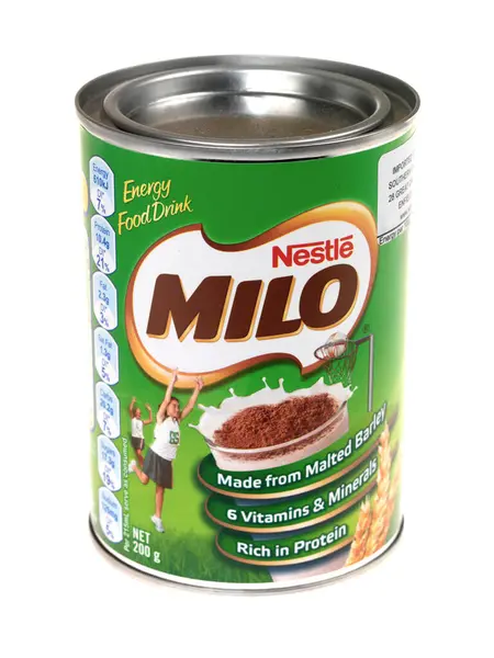 Nescafe Milo Sladový Nápoj Bílém Pozadí — Stock fotografie