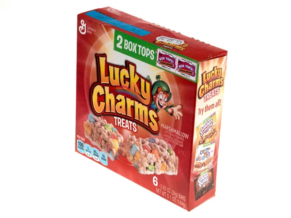 Lucky Charms Vit Bakgrund — Stockfoto