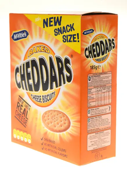 Cheddars Cheese Biscuits White Background — Stock Photo, Image