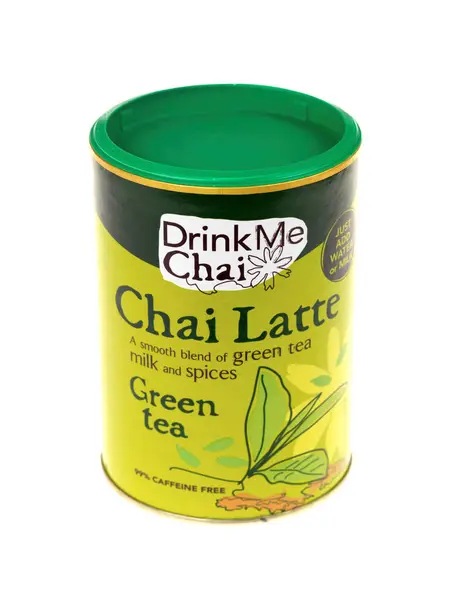 Chai Latte Tea Sobre Fondo Blanco —  Fotos de Stock
