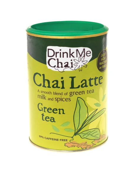 Chai Latte Herbata Białym Tle — Zdjęcie stockowe