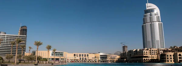 Dubai Mall Maior Centro Comercial Mundo Novo Endereço Hotel Moderno — Fotografia de Stock