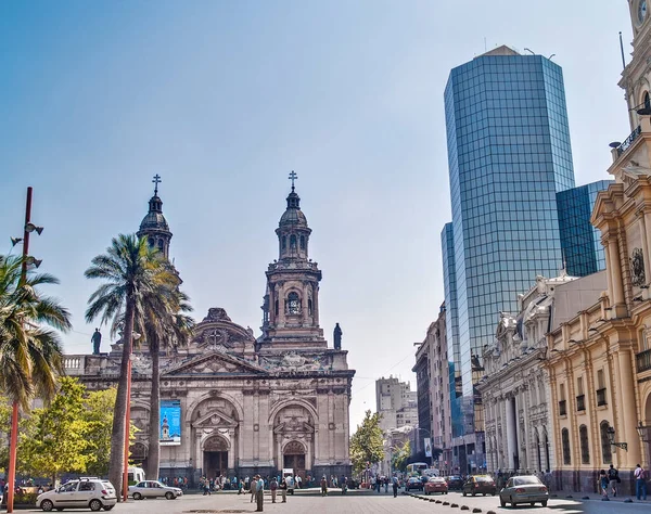 Katedra Metropolitalna Santiago — Zdjęcie stockowe