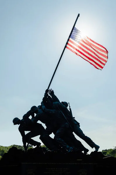Deniz Kuvvetleri Savaş Anıtı Iwo Jima Memorial — Stok fotoğraf