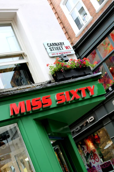 Miss Sixty Shop Front Carnaby Street London — Stock Photo, Image