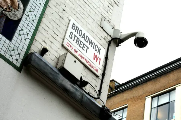 Broadwick Street Sign Londres — Fotografia de Stock