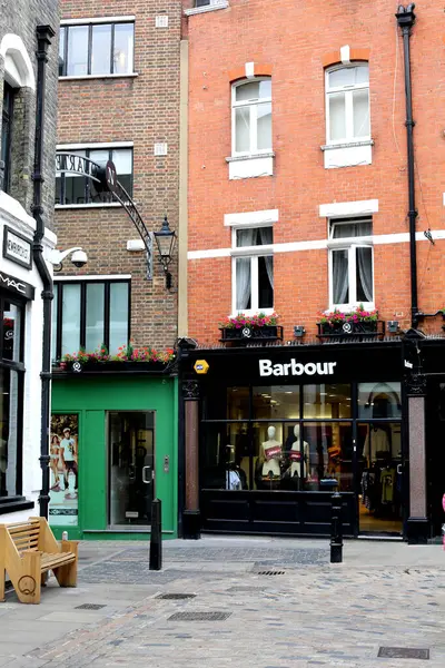 Barbour Shop Frente Foubert Place Londres — Fotografia de Stock