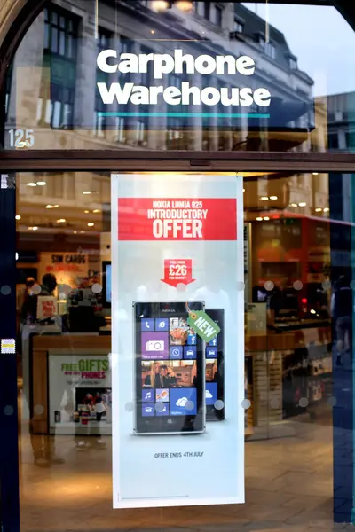 Carphone Warehouse Oxford Street London — Stock Photo, Image